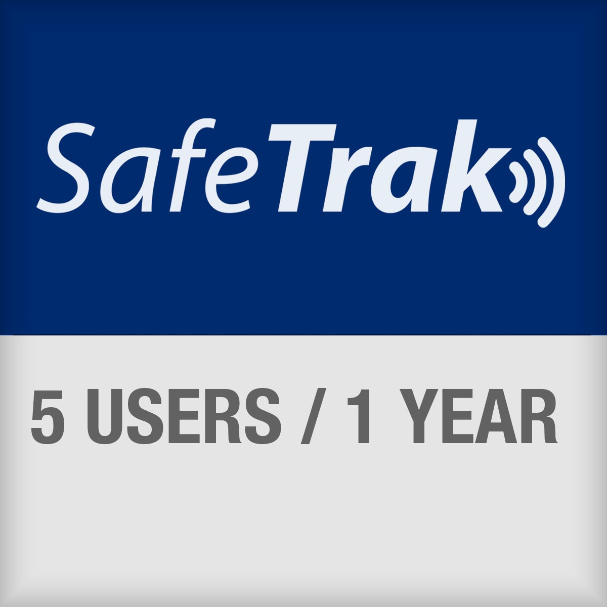 BRADY - SafeTrak - Abbonamento per 5 utenti al sistema cloud per 1 anno.