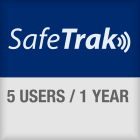 BRADY - SafeTrak - Abbonamento per 5 utenti al sistema cloud per 1 anno.