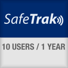 BRADY - SafeTrak Subscription for 10 users to cloud system for 1 year - 1 unit.