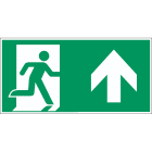 BRADY - Segnaletica di sicurezza ISO - Uscita di emergenza a destra - 400x200mm - 1 SEGNALE.