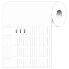 BRADY - THTRDS-12X4 4-7697-WT 5000 Inserti Marcafili Rigid DuraSleeve Stampabili a Trasferimento Termico.