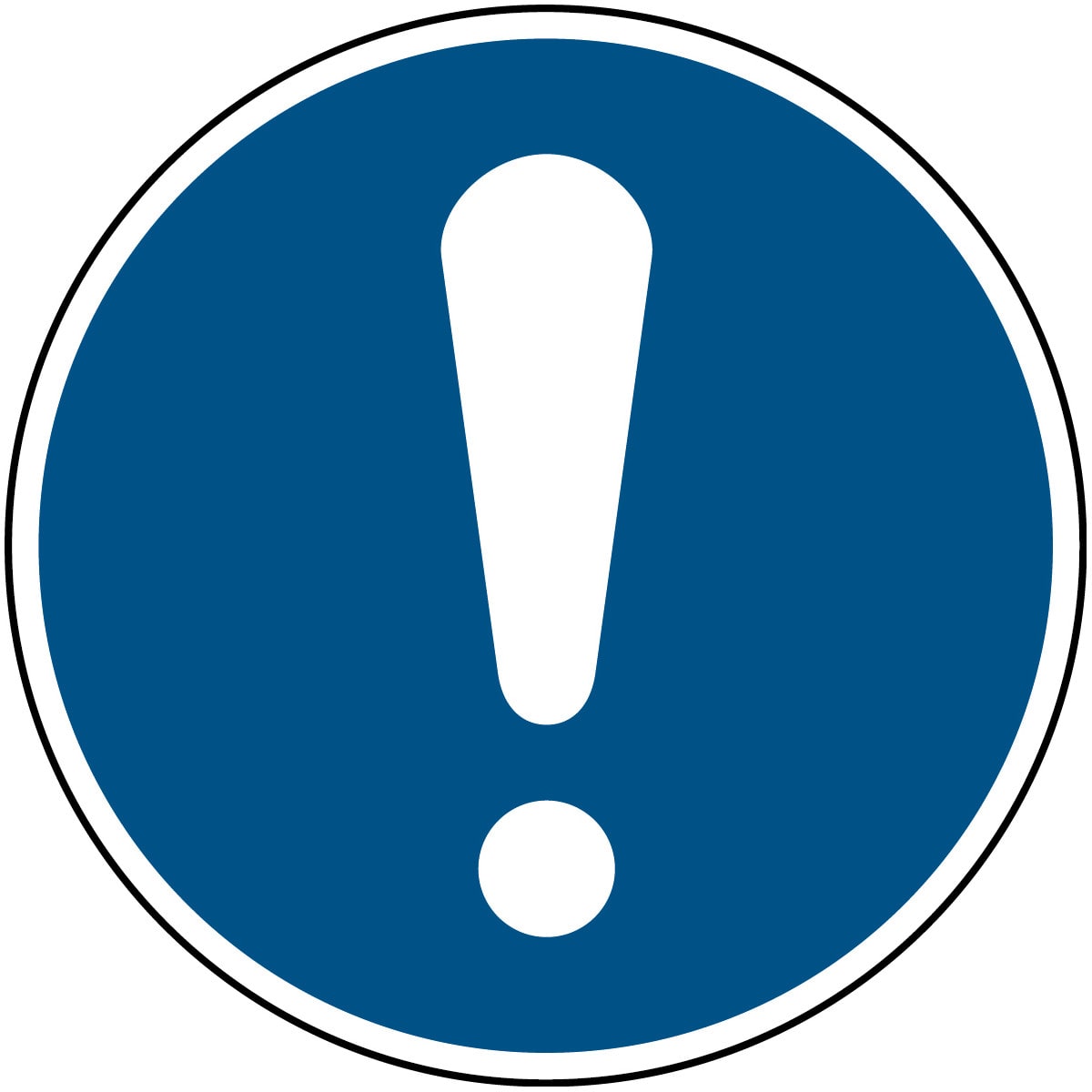 BRADY - Segnaletica di sicurezza ISO - obbligo generale - M/M001/NT/TWM-DIA315-1 - 1 SEGNALE.