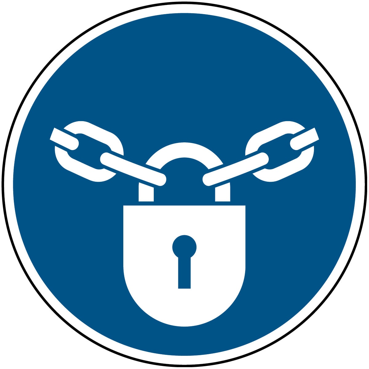 BRADY - M028NT TWM-DIA315-1 Segnaletica di sicurezza ISO Tenere chiuso.