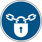 BRADY - M028NT TWM-DIA315-1 Segnaletica di sicurezza ISO Tenere chiuso.