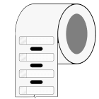 BRADY - BPT-627-461 - 1000 etichette per stampa a trasferimento termico.
