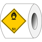 BRADY - Segnaletica per trasporti - ADR 5.1 - Sostanze comburenti - 100*100 - B7541 - 250