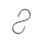 BRADY - Gancio in acciaio inossidabile a forma di "S", confezione da 100 pezzi.