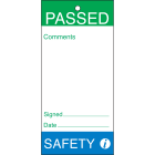 BRADY - Tag e cartellini per manutenzione e qualita, passati safety 75x160mm - 10 tag.