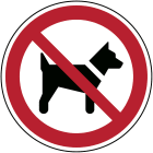 BRADY - Segnaletica di sicurezza ISO - Vietato l'accesso ai cani - 1 SEGNALE.