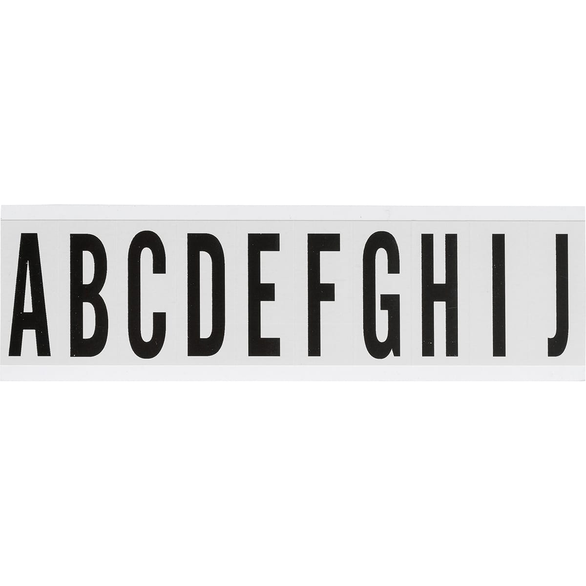 BRADY - NL-W225 A-J - 250 etichetta: lettere e numeri identici su foglio per interni.