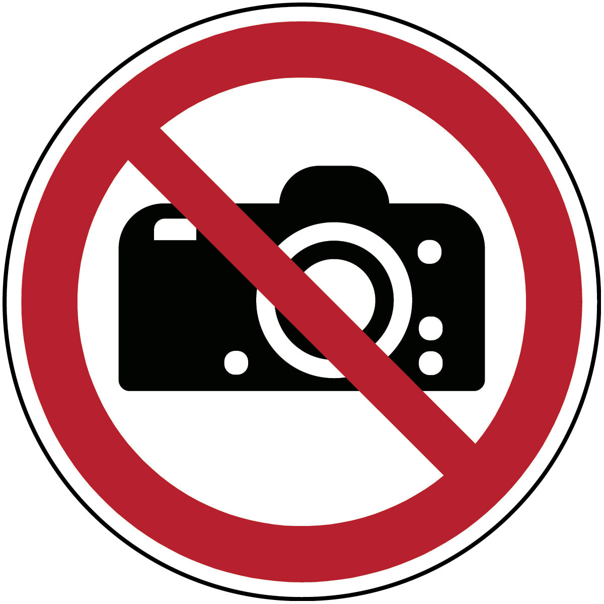 BRADY - P/P029/NT/TWM-DIA315-1 - 1 segnale di sicurezza ISO vietato fotografare.