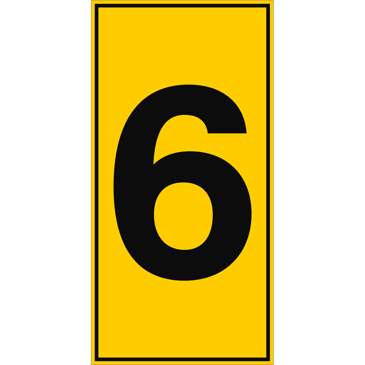 BRADY - Numeri ToughWash - 1 Segnale.