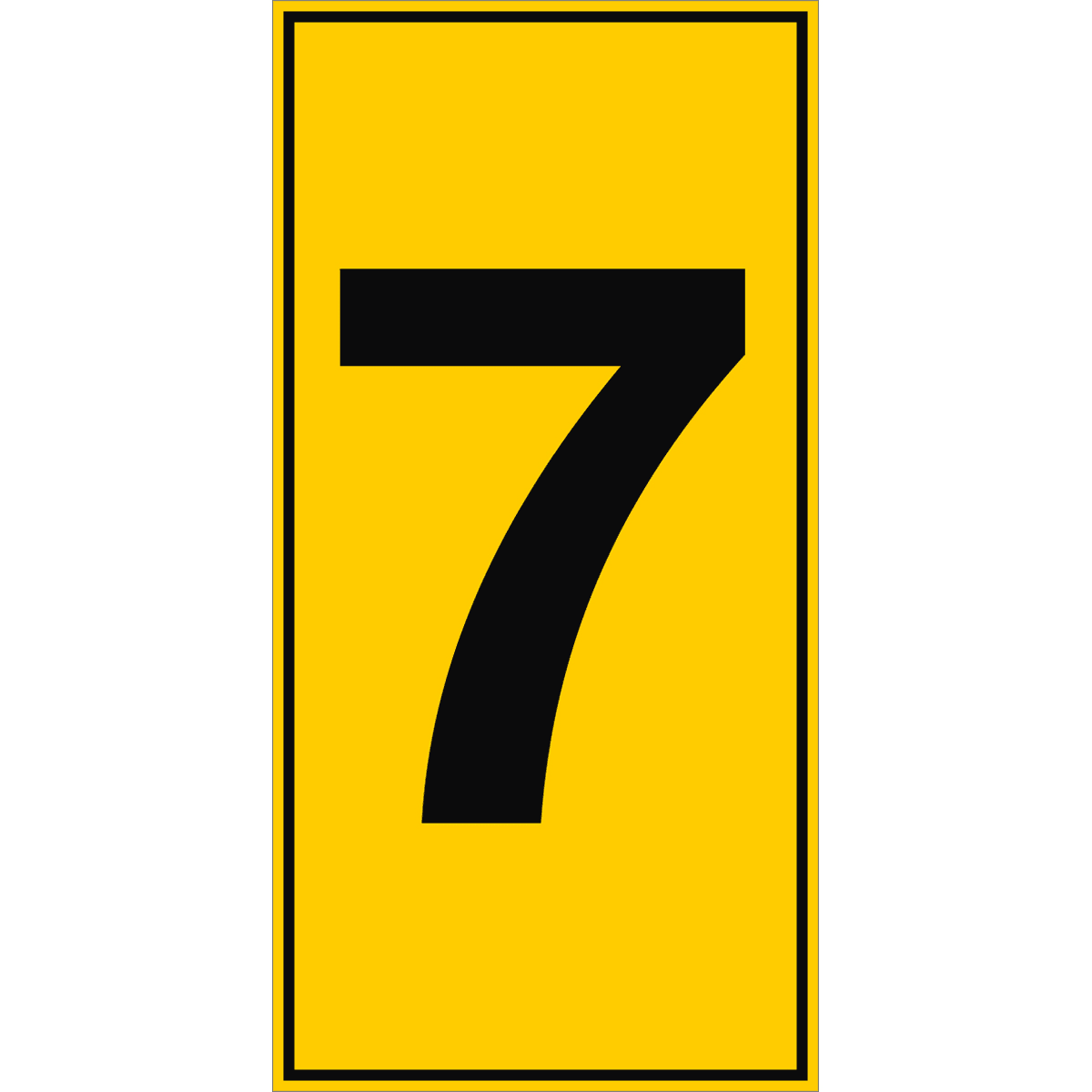 BRADY - Numeri ToughWash - 1 Segnale.