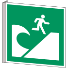 BRADY - Segnale di evacuazione Tsunami - Sicurezza ISO per area.