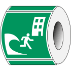 BRADY - Segnaletica di sicurezza ISO –Edificio di evacuazione Tsunami 238685