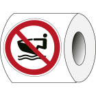 BRADY - Segnaletica di sicurezza ISO - Divieto imbarcazioni private 250 SEGNALE.