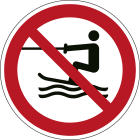 BRADY - Segnaletica di sicurezza ISO - Divieto attivita acquatica trainata - P/P058/NT/PE-DIA30-15 - 15 SEGNALE.