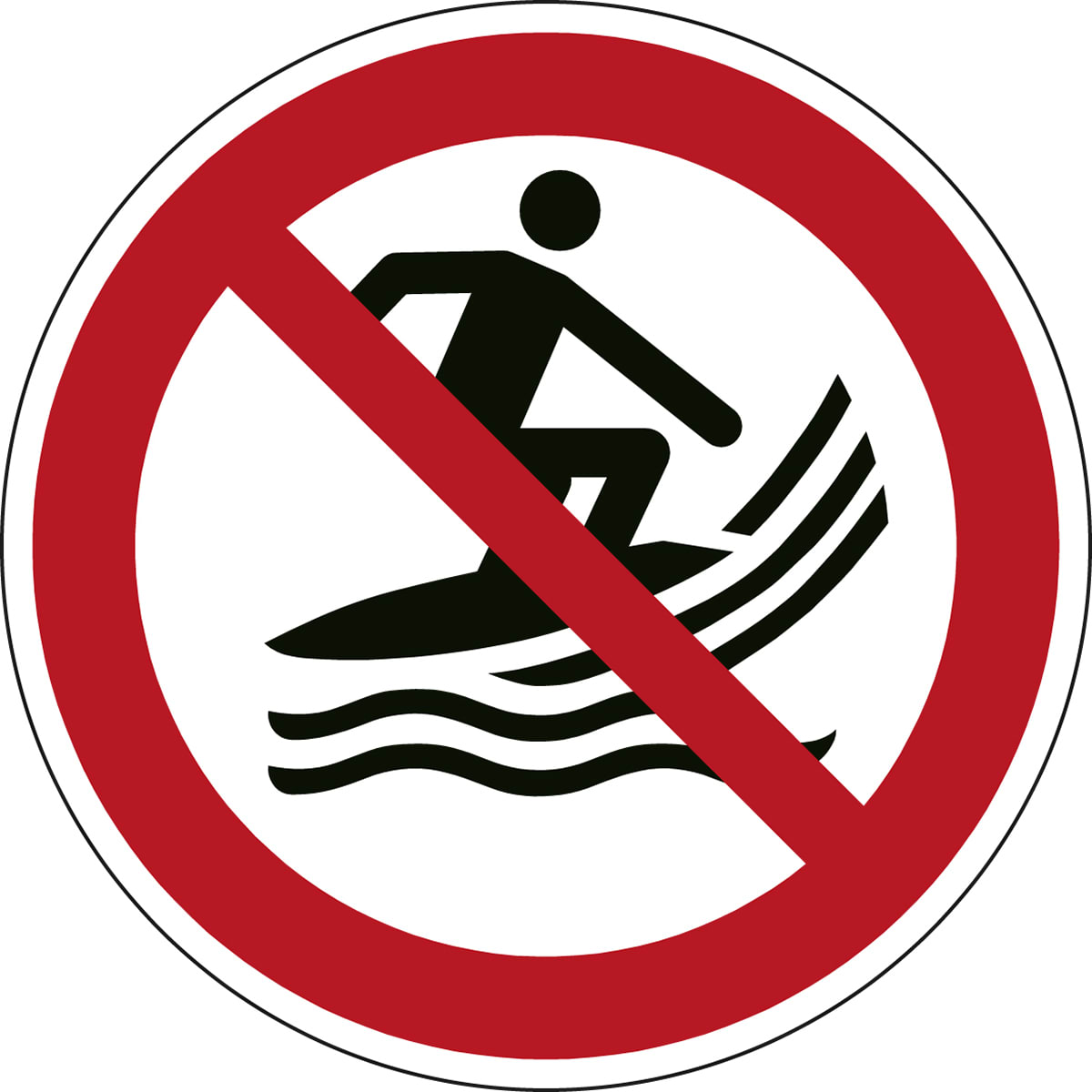 BRADY - P/P059/NT/PE-DIA20-18 - 18 segnale di sicurezza ISO divieto surf.