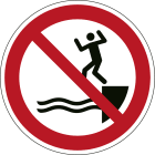 BRADY - Segnaletica di sicurezza ISO - Non saltare in acqua - 1 SEGNALE