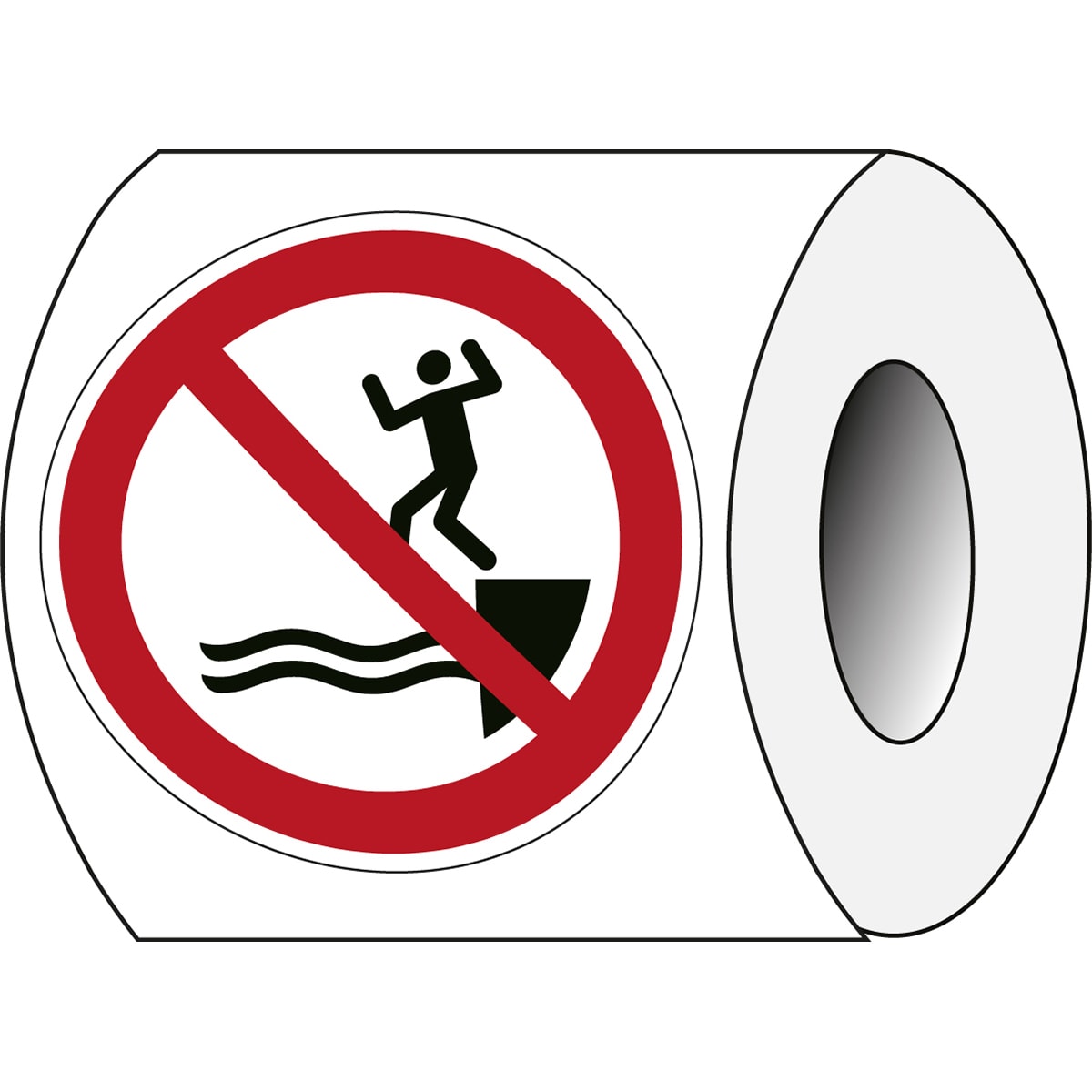 BRADY - Segnaletica di sicurezza ISO - Non saltare in acqua - P/P061/NT/PE-DIA25-250 - 250.
