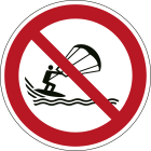 BRADY - Segnaletica di sicurezza ISO - Divieto kite surf - P/P065/NT/PP-DIA100-1 - 1 SEGNALE.