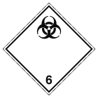 BRADY - Segnaletica ADR 6.2 per trasporti - Sostanze infettive - 297x297 mm - B7541