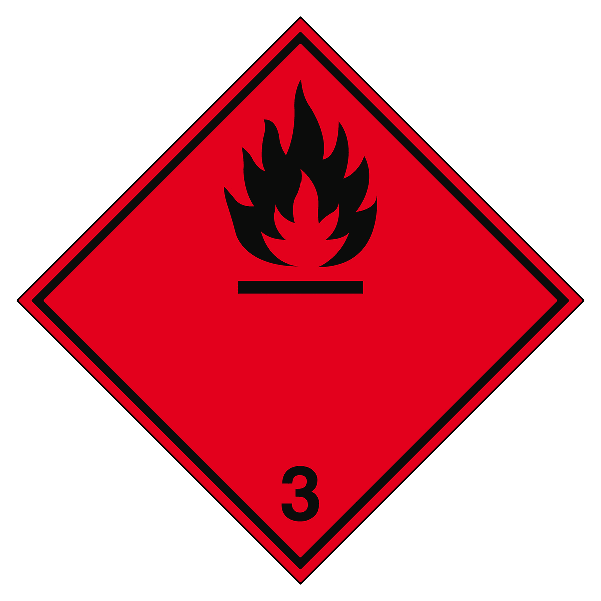 BRADY - ADR 3A-297*297-B7525 - 1 SEGNALE per trasporti: Liquido altamente infiammabile.