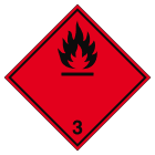 BRADY - ADR 3A-297*297-B7525 - 1 SEGNALE per trasporti: Liquido altamente infiammabile.