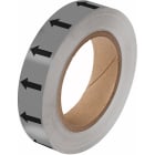 BRADY - Arrowtape nastro con frecce direzionali, nero/grigio 25mmx33m - 1300 segn.