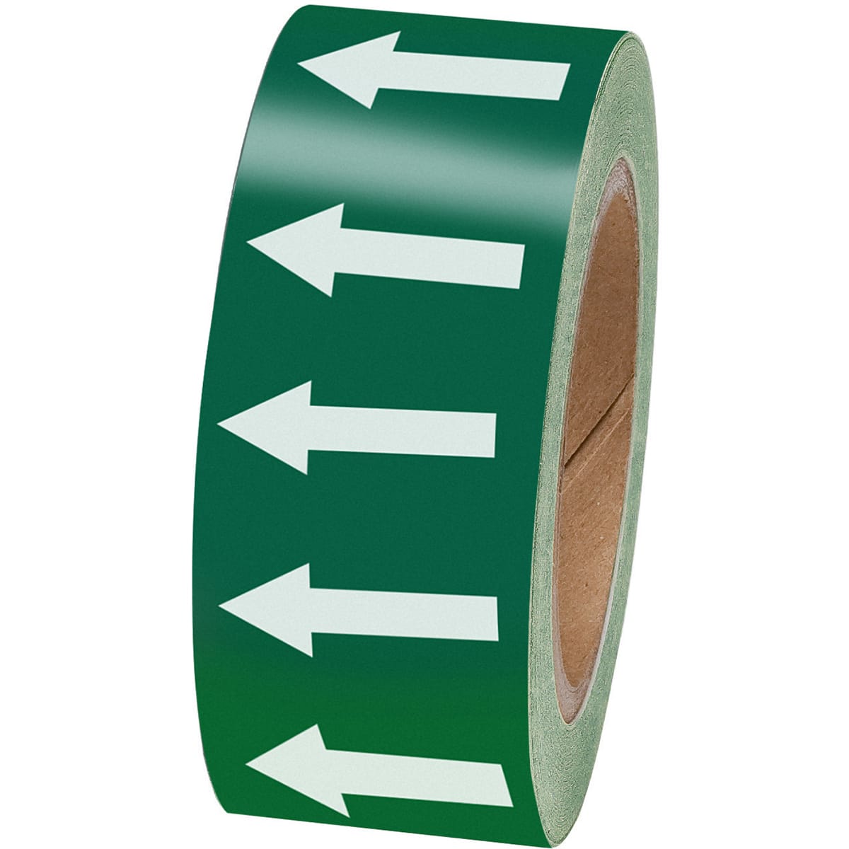 BRADY - ARROWTAPE:WHITE/GREEN50MMX33M - 1300 SEG