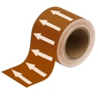 BRADY - ARROWTAPE:WHITE/BROWN100MMX33M - 1300 SE