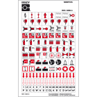 BRADY - Mini 5 - 96 segnale, mini-pittogrammi: attrezzature antincendio.