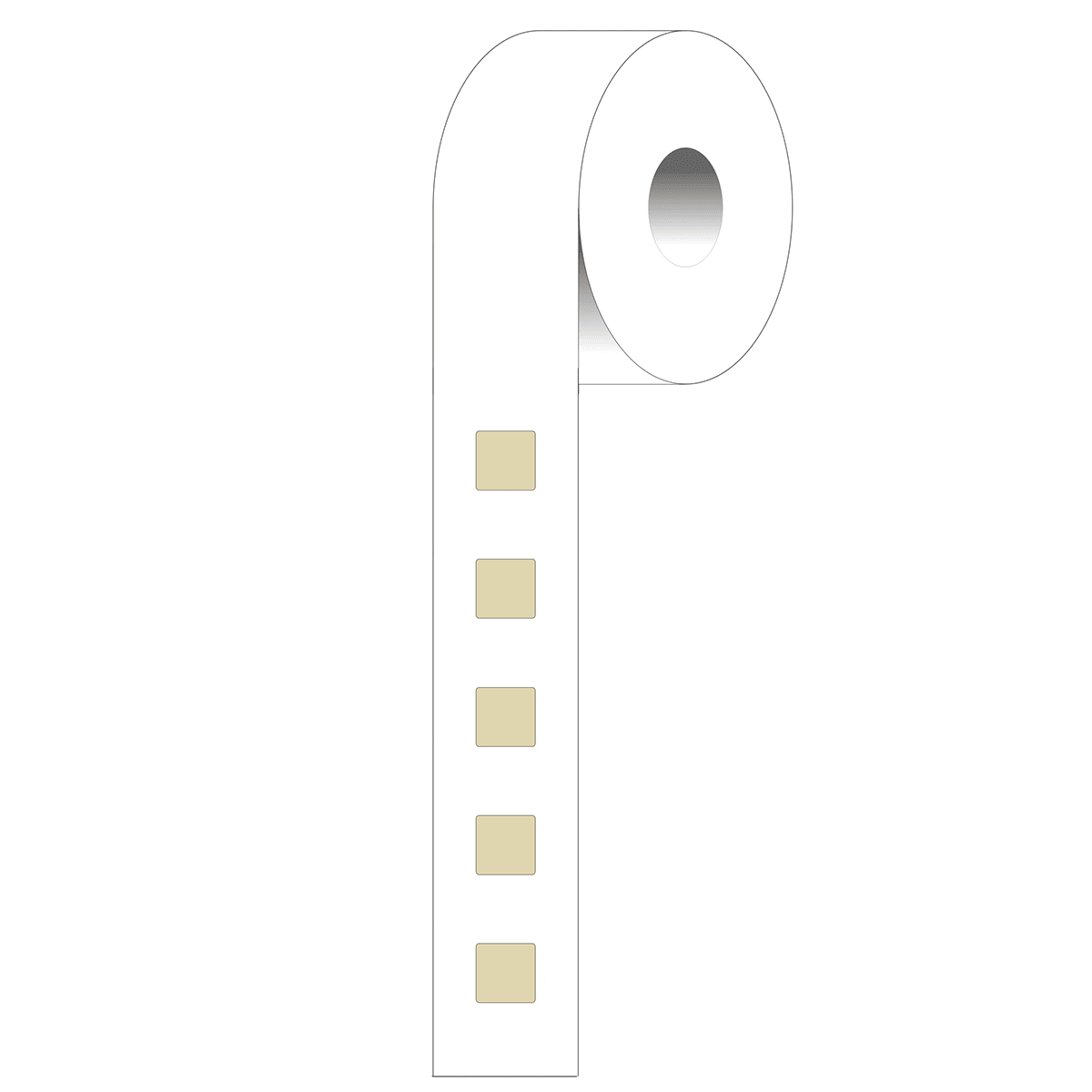 BRADY - DPL-3-652-2.5 - 2500 etichette per stampa a trasferimento termico.