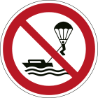 BRADY - P/P066/NT/PE-DIA20-18 - 18 Segnale di Sicurezza ISO Divieto Parasailing.