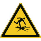 BRADY - Segnaletica di sicurezza ISO - Attenzione Ghiaccio sottile - W/W043/NT/PP-TRI100-1 - 1 SEGNALE.