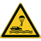 BRADY - Segnaletica ISO - Attenzione Parasailing - W063/NT/PP-TRI315-1 - 1 SEGNALE.