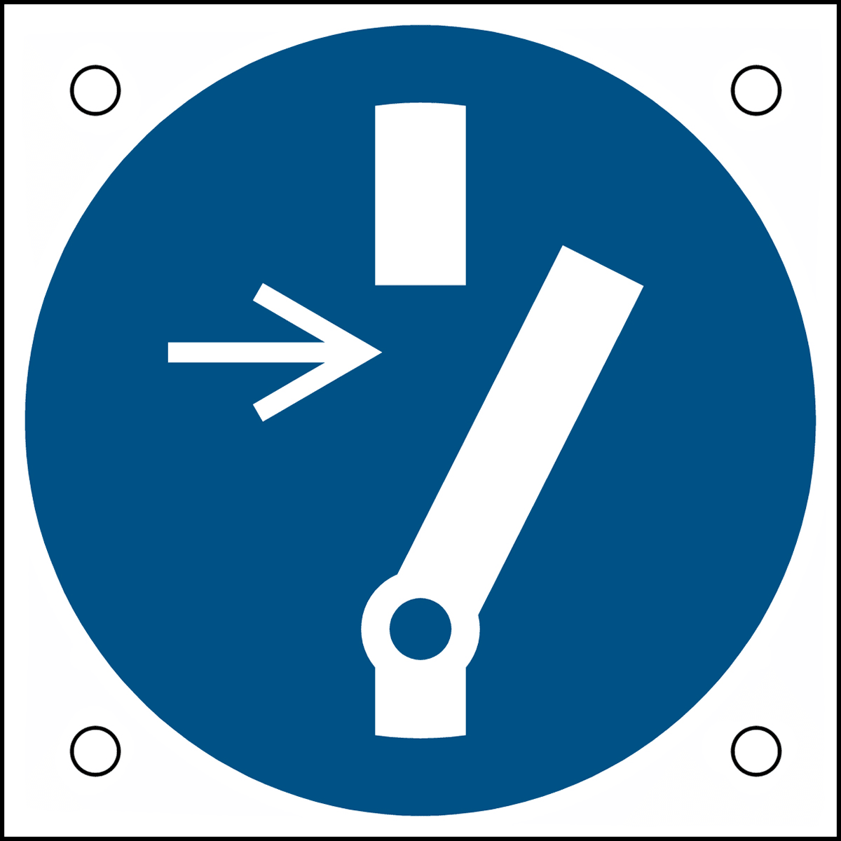 BRADY - M/M021/NT/ALU05-50X50-1 - 1 SEGNALE