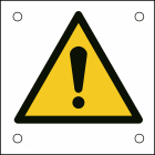 BRADY - Segnaletica di sicurezza ISO - Pericolo generale - 50x50cm - Alluminio