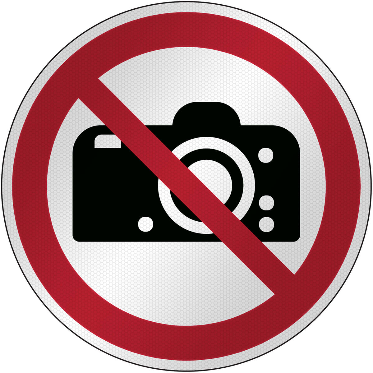 BRADY - Segnaletica di sicurezza ISO - Vietato fotografare - P/P029/NT/RFL-DIA395-1 - 1 SEGNALE.
