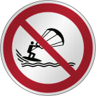 BRADY - Segnale di sicurezza ISO - Divieto di kite surf - P/P065/NT/RFL-DIA395-1