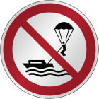 BRADY - Segnaletica di sicurezza ISO - Divieto di parasailing - P/P066/NT/RFL-DIA395-1 - 1 SEGNALE.