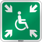 BRADY - Segnale di sicurezza ISO per Rifugio temporaneo in caso di emergenza.