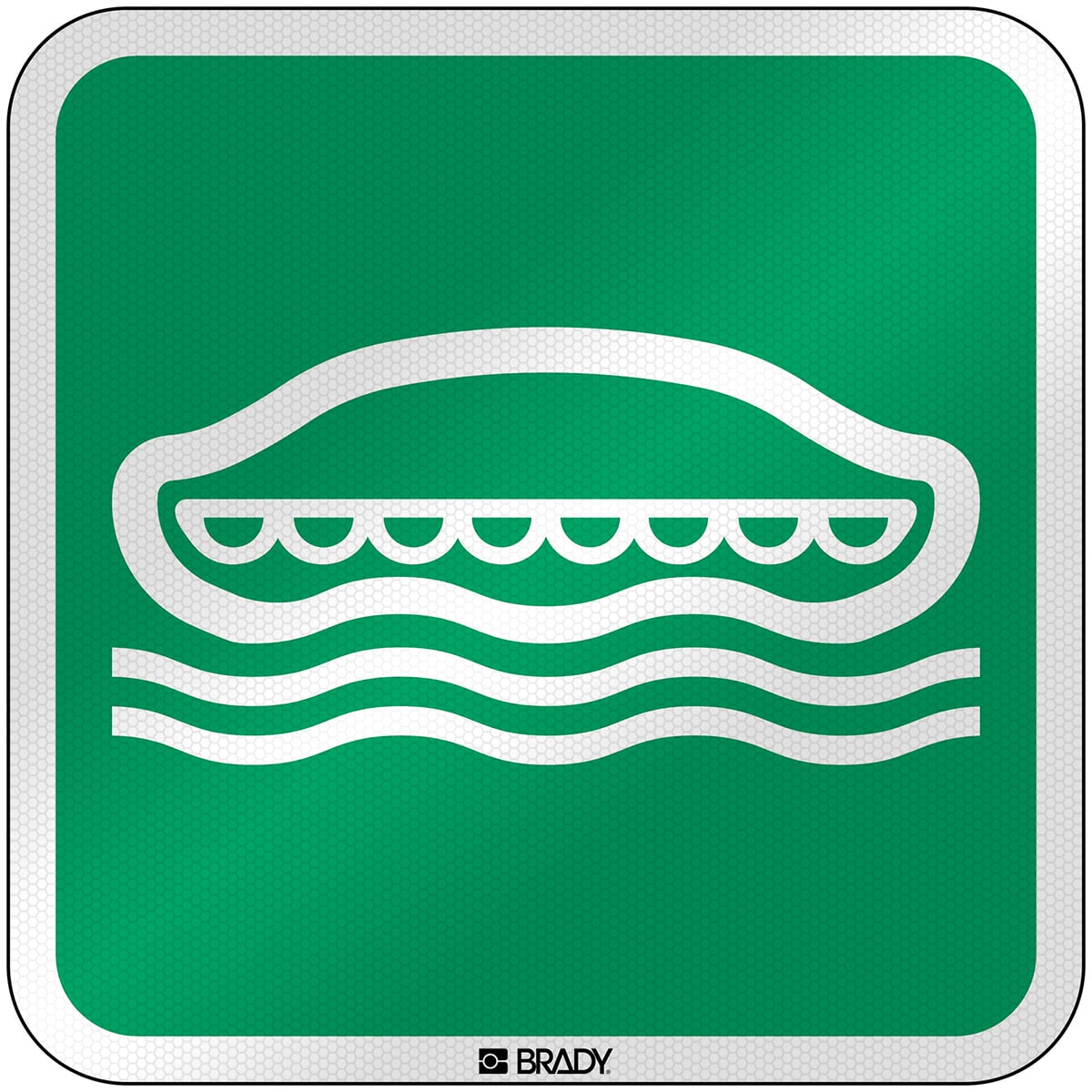 BRADY - E/E036/NT/RFL-390X390-1 - 1 SEGNALE