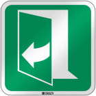 BRADY - Segnale di sicurezza ISO - Per aprire la porta, tirare lato destro 390x390mm.