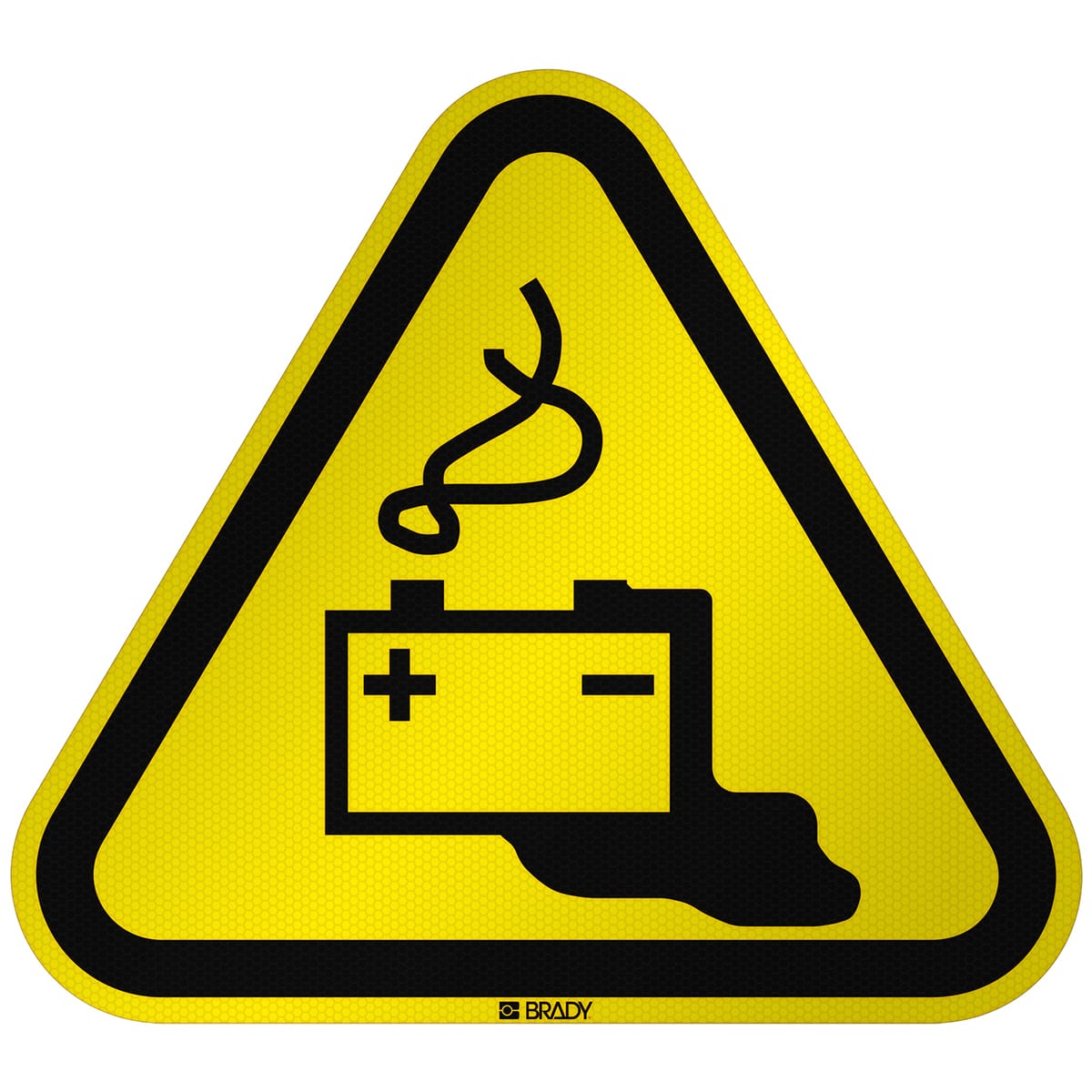 BRADY - Segnaletica di sicurezza ISO Attenzione Batterie in carica SEGNALE.