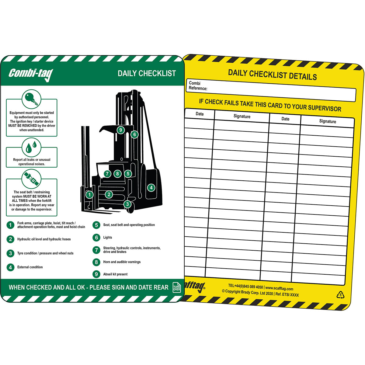 BRADY - ETSI-GB-COMB - 1 INSERTO