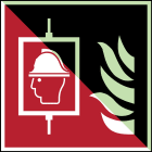 BRADY - Segnaletica di sicurezza ISO - Ascensore antincendio 100x100 - 1 SEGN.