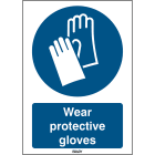 BRADY - Segnale M009 EN281 REP-210X297-1 - Sicurezza: guanti protettivi obbligatori.