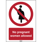 BRADY - Segnale P/P042/EN400/REP-210X297-1 di sicurezza ISO - Divieto per donne in gravidanza.