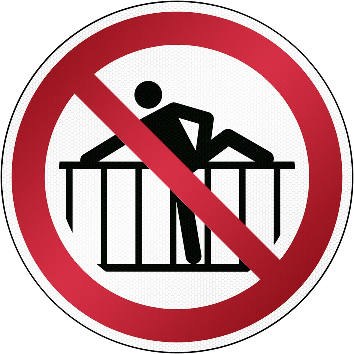 BRADY - Segnaletica di sicurezza ISO - Vietato oltrepassare la barriera - P/P071/NT/RFL-DIA395-1 - 1 SEGNALE.